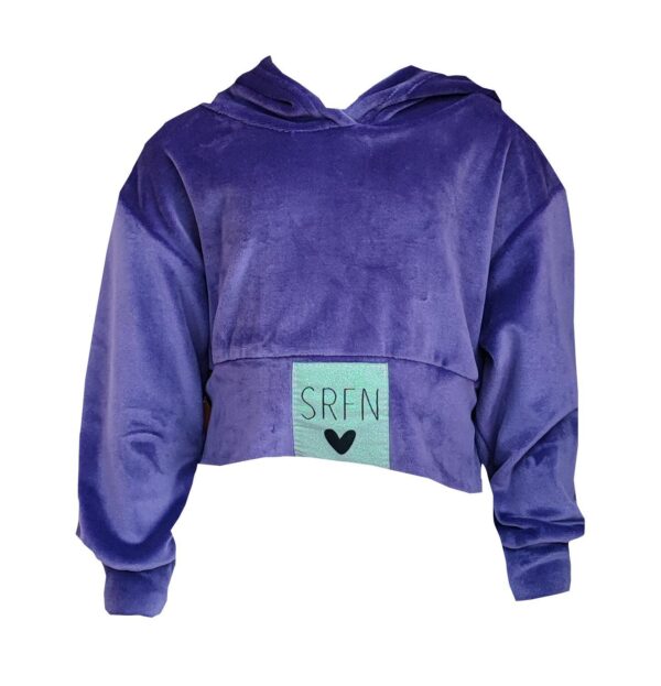 Φόρμα Crop Top Βελουτέ SRFN